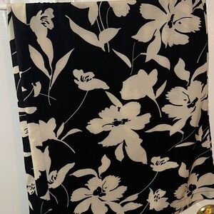 Floral Black and Cream pants